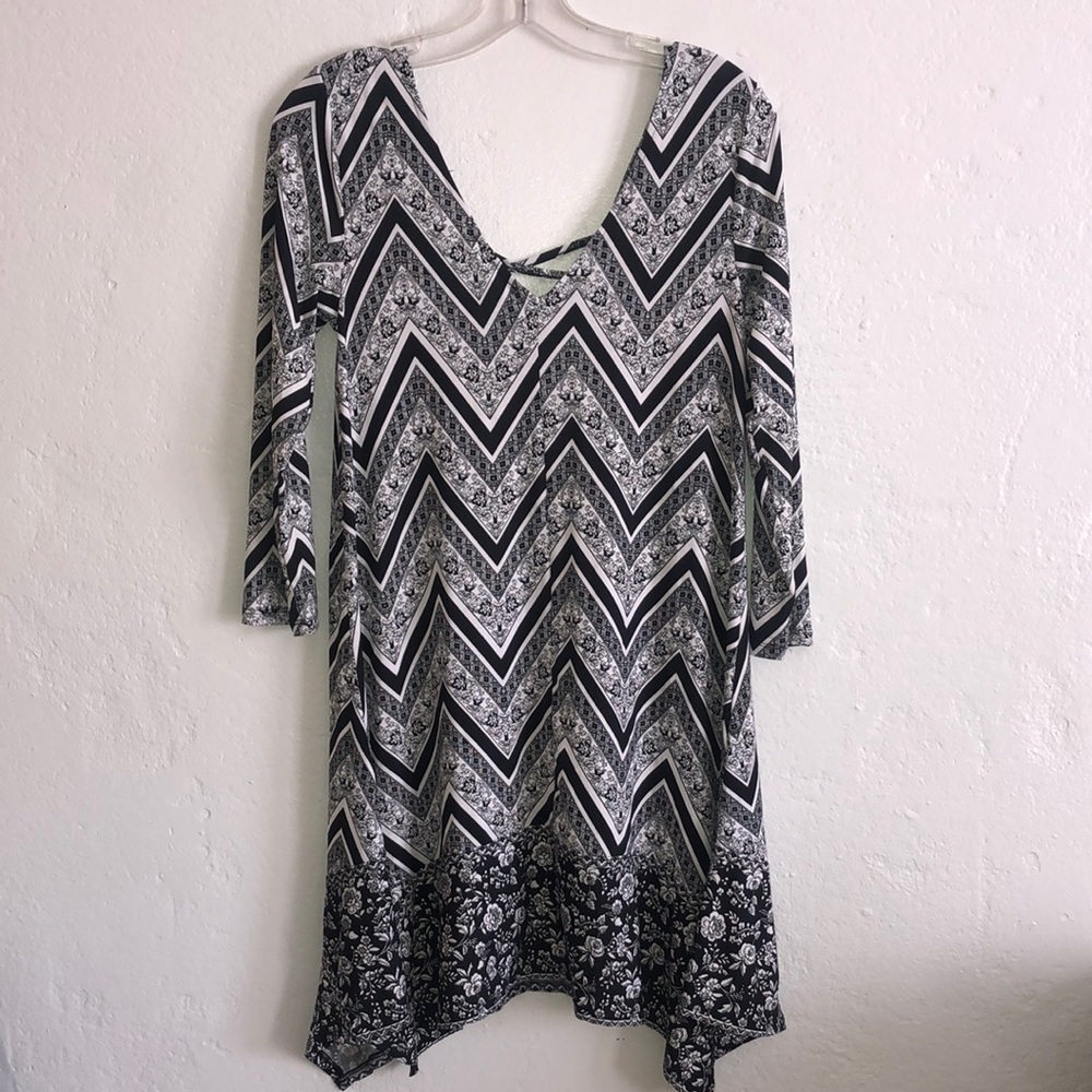 Three Pink Hearts Tunic Blouse size XS